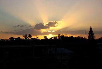 sunset in bayahibe